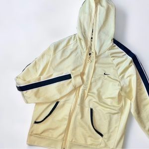 Vintage Nike Women’s Yellow Runner Slinky Zip Up Jacket